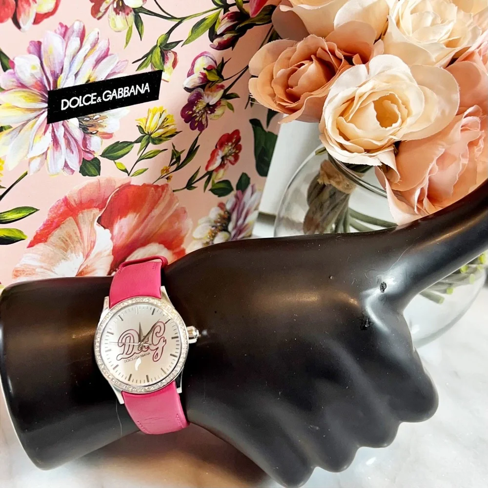 Dolce & Gabbana Fuchsia & Crystal Watch
